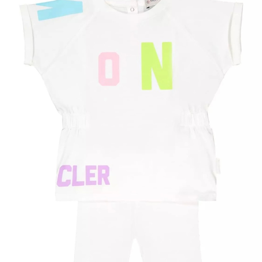 MONCLER ENFANT CLOTHING SET WHITE FOR GIRLS